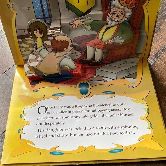Rumpelstilskin pop up book 2004 kid classic fairytale hard cover - Picture 3 of 5